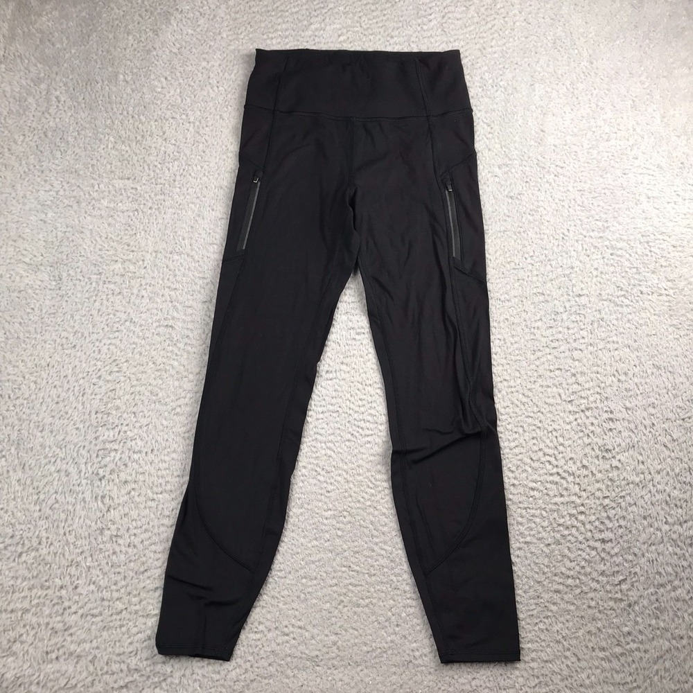 Athleta Rainier Tight Womens S (27x26) Black Performance Cold Weather Leggings